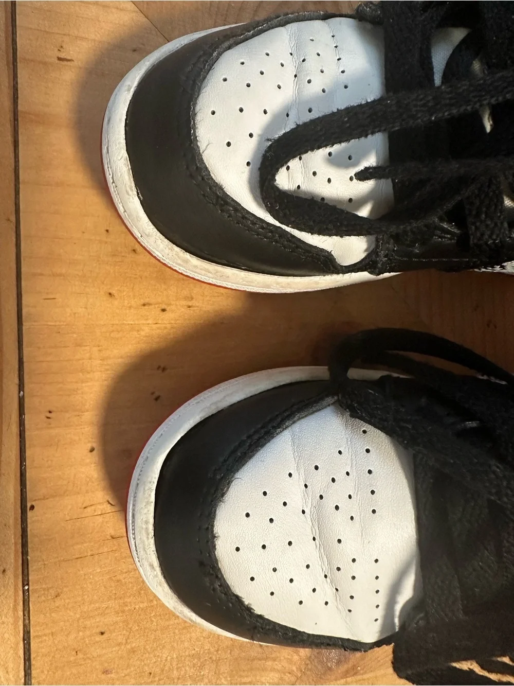 Jordan Kids' Black and White High-Top Sneakers Size 12C